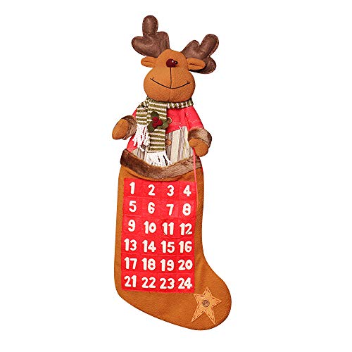 Y&M(TM)) - Calendario de Cuenta atrás para Navidad, Y&M de 27 Pulgadas