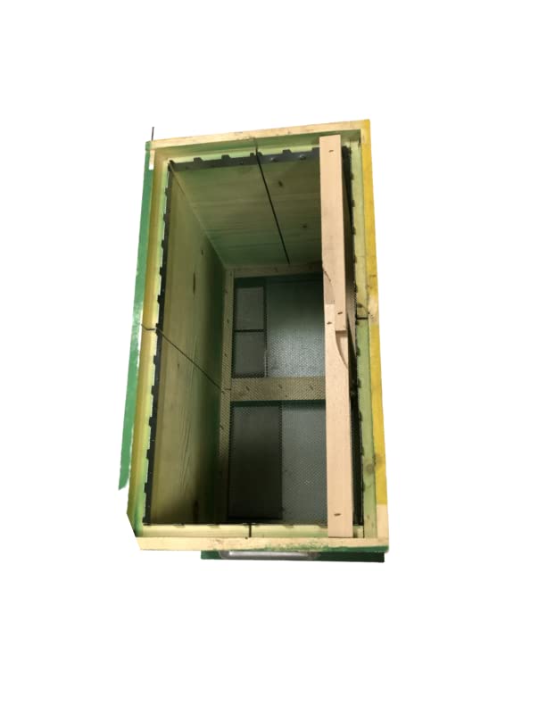 ARNIA per api In LEGNO FECONDAZIONE REGINA 2 CAMERE CON TELAINI MEZZO NIDO
