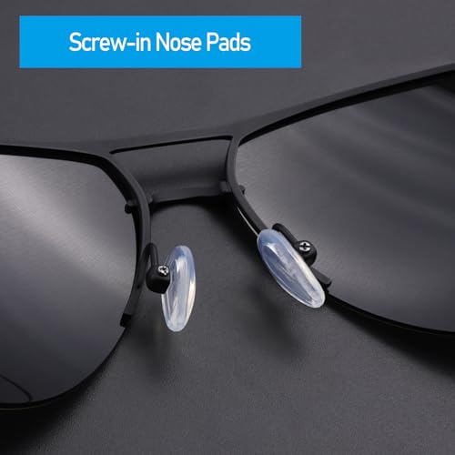 Image of 10 Pairs Replacement Silicone Rubber Nose Pieces Compatible with Oakley Wiretap 2.0 /Wingfold /Wingback SQ /Tincup /Tincup Carbon /Tincup 0.5 Ti /Conductor 6(8) /Deadbolt Sunglass,Clear