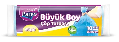 Güçlü Çöp Torbası Büyük Boy 10'lu