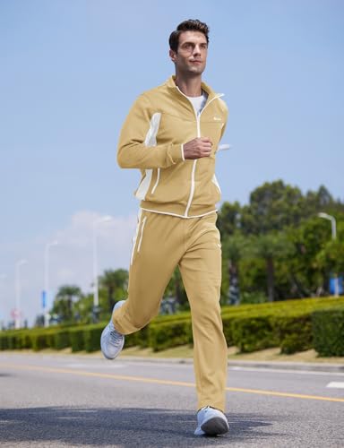 Image of TBMPOY Men's Tracksuit Athletic Sports Casual Full Zip Sweatsuit