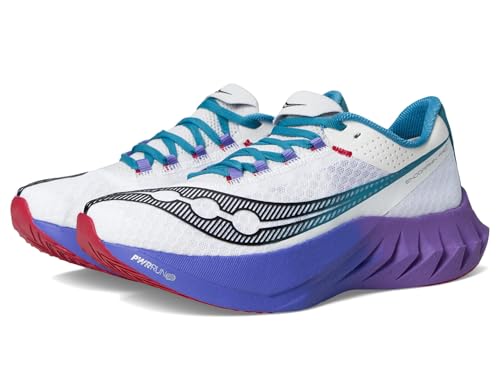 Saucony Endorphin Pro 4 Herren-Sneaker, Weiß/Schatten, 45 EU