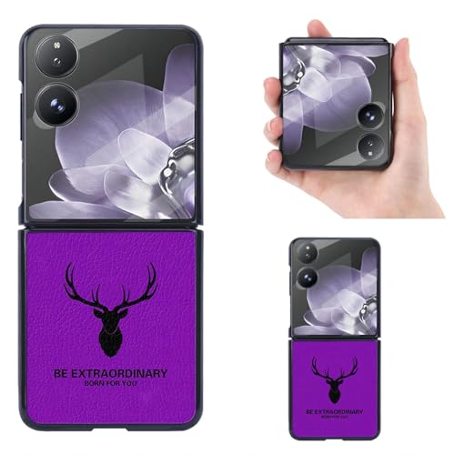 Coque pour Xiaomi Mix Flip avec film écran arrière et étui en cuir armor slim