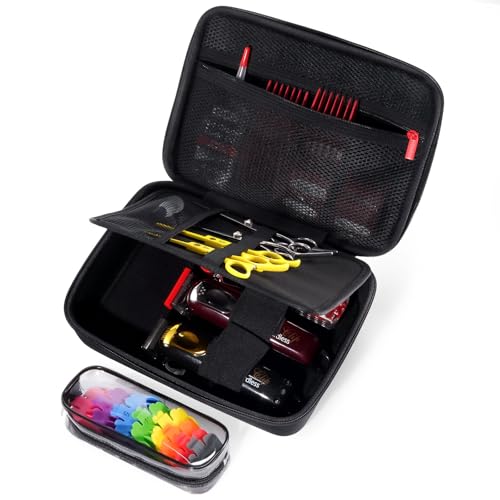 ProCase Hard Barber Accessories Case, Travel Bag for 3 Hair Clippers and Supplies, Trimmer Organizer Storage Box with Clear Pouch, Portable Holder for Men Razor Guard Grooming Kits -Black 1 ProCase Hard Barber Accessories Case, Travel Bag for 3 Hair Clippers and Supplies, Trimmer Organizer Storage Box with Clear Pouch, Portable Holder for Men Razor Guard Grooming Kits -Black