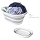 Seamarkt 38 L faltbarer Wäschekorb, Collabsible Laundry Basket, BPA-FREI, Langlebig, Tragbar, Grau