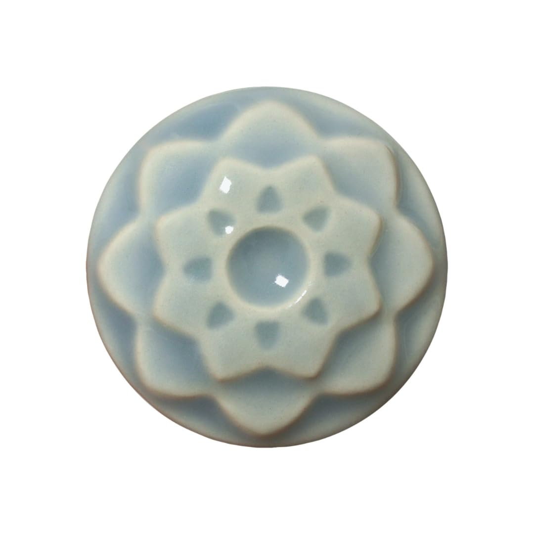 AMACO Celadon C-23 Ice Blue High Fire Transparent Gloss Glaze Pint, 16 oz. (473 mL), 100% Mixable Mid-High Fire Cone 5-6 (C) Liquid Ceramic Pottery Glaze for Bisque