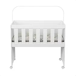 Mini Berço Chiquirinho Escrivaninha 5 em 1 RP online com Colchão (Branco)