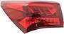 Evan-Fischer Tail Light Assembly Compatible with 2015-2017 Acura TLX Outer Driver Side