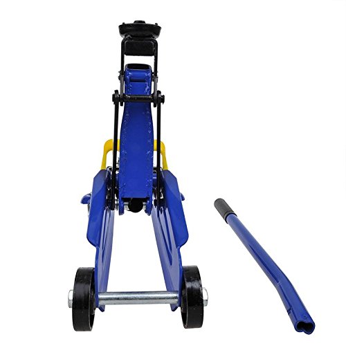 Torin Hydraulischer Wagenheber 2 Tonnen – Niedrige Einstiegshöhe 17 Cm, Doppel-Ramme