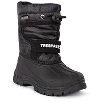 Trespass Dodo Boys & Girls Water Resistant Snowboots Winter Kids Black Boots