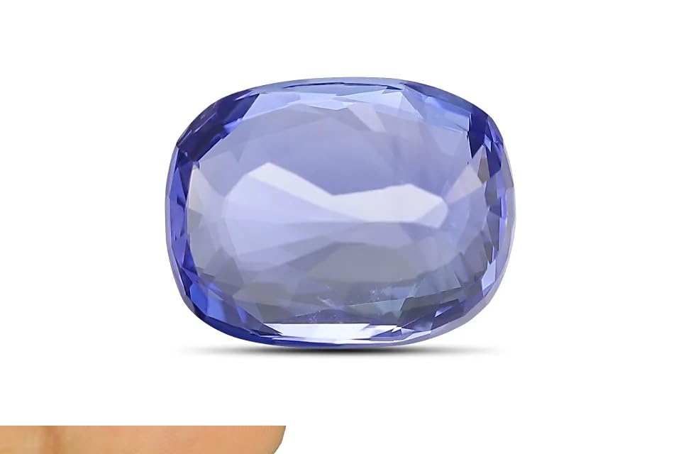 Saphir bleu 6,25 carats pierre précieuse naturelle neelam non chauffée