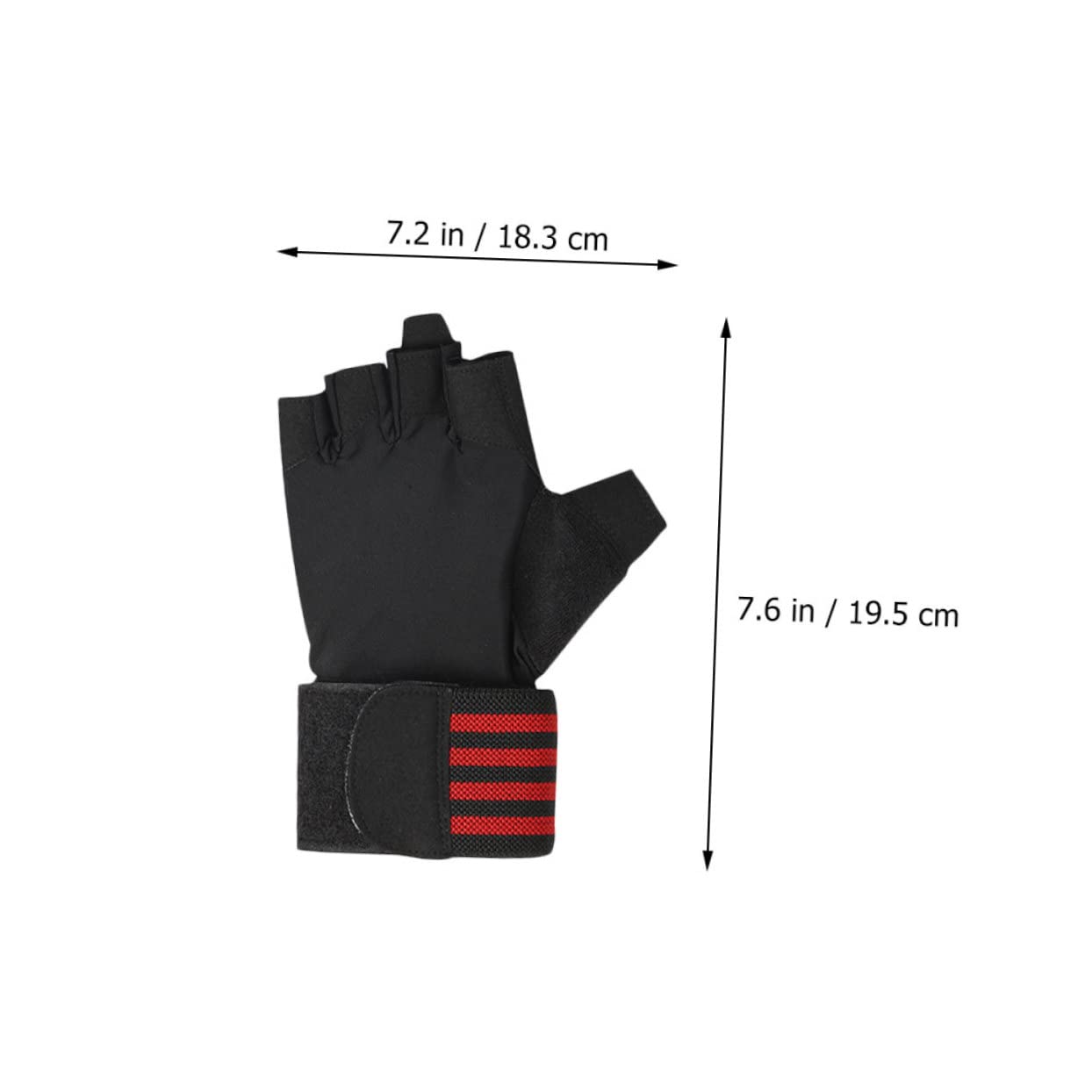 BESPORTBLE 1 Pair Non Slip Half Finger Riding Gloves for Outdoor Sports Breathable Sweat Shock Absorbing Gloves for Cycling Yoga and Weightlifting with Logo