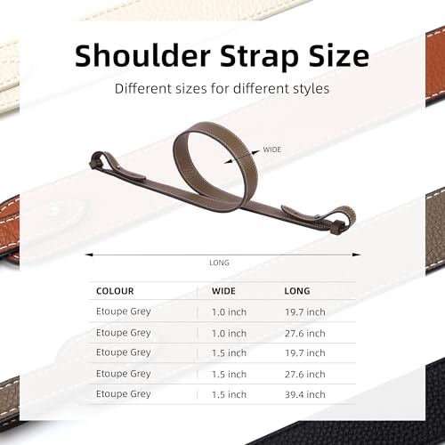 Image of DGAZ TC leather shoulder strap for Hermes Picotin /Lindy /Evelyne, replaceable crossbody bags strap, handmade