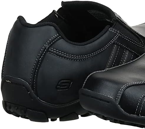 Skechers mens Diameter loafers shoes, Black Leather, 9.5 US | Image 7