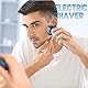 Elektrisch Rasierer Herren Elektrorasierer Rasierapparat - Rasierer Herren Elektrisch 3D Trockenrasierer mit Magnet Scherköpfe IPX7 mit Reiseverriegelung Nass- und Trockenrasierer Blau