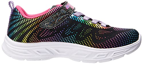 Skechers Kids Girl's Litebeams-Gleam N'dream Sneaker, Black/Multi, 3.5 Big Kid #TOP5