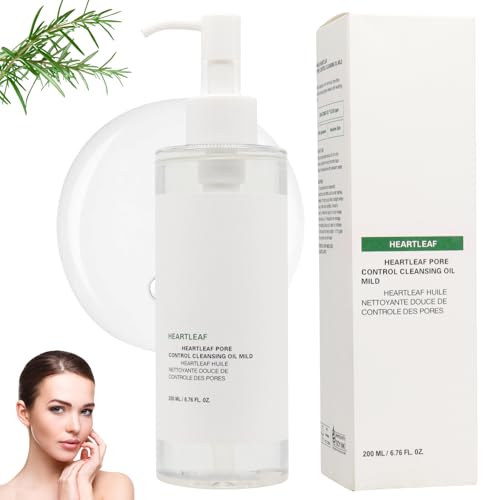 Olio per il controllo dei pori, 200 ml, olio per la pulizia dei punti neri, rimozione del trucco, detergente coreano, detergente viso anti-pori, pulizia profonda del viso