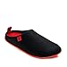 Andrés Machado - Chaussons pour l´été - DYNAMIC-R - Slippers pour Homme / Femme - Tige en grille et doublure transpirable - Ouverts à l´arrière – Semelle souple - Noir et Rouge, EU 42