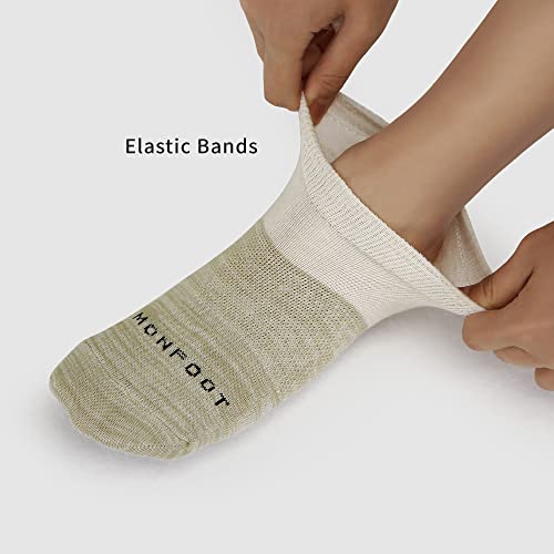 Image of MONFOOT Men's /Women's 10-20 Pairs Thin Cotton Low Cut Ankle Socks, Multipack