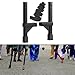 ZPGVWXKO Role Play Stilts, Costume Props with Cover, 45/50/55/60 Cm, Solid Wooden Stilt for Children's Stage Performances, Black, 50cm