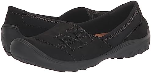 Clarks Women's Fiana Ease Mary Jane Flat, Black Nubuck, 10 | Image 6