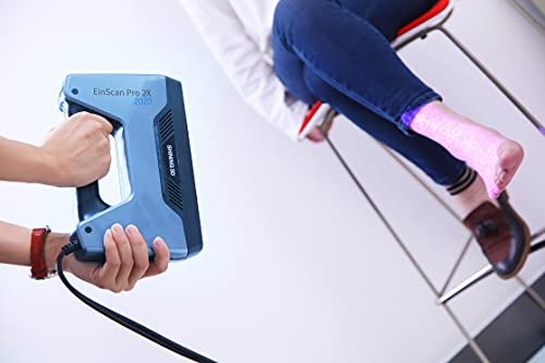 Image of New Einscan Pro 2X 3D Scanner with Tripod & Turntable Premium Edition with Handheld HD Feature Alignment 0.2mm Resolution for Reverse Engineering, Manufacturing, Design, Art, Medical, Education