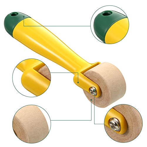 Image of Blulu 2 Pcs Quilting Seam Roller, Sewing Seam Wallpaper Roller with Easy to Grip Handle for Quilting, Sewing, Print, Ink, Wallpaper, Home Decoration