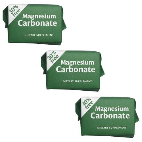 LENICO Magnesium Carbonate Cubes | Pack of 3 x 7 g Each | Natural Dietary Supplement Gluten-Free Vegan Food Grade Made in Mexico