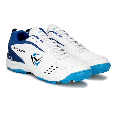 Image of PRO KVH Plus Cricket Shoes for Men|Lightweight & Durable All-Round Performance Cricket Shoes|PVC Studs Spikes Sports Shoe for Unisex