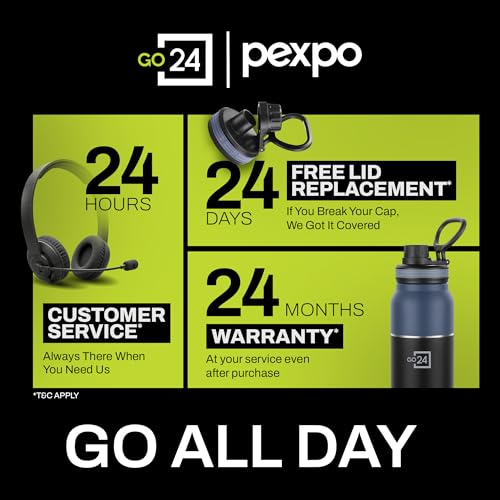 Image of Go24 pexpo Flask 740ml ISI Certified Stainless Steel Water Bottle with Sipper Cap | 3 Layer Insulation | 2-Year Warranty | for Home, Office, Gym, Travelling | BPA Free |Austin | Mustard Yellow