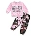Geagodelia Baby Kinder Mädchen Kleidung Outfit Babykleidung Kinderkleidung Set Langarmshirt Top + Camouflage Hose Neugeborene Weiche Babyset (Sorry Boys, 1-2 Jahre)