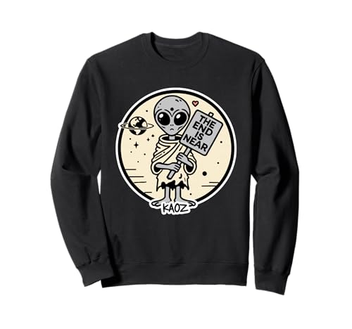 Este diseno muestra un alien gris en el espacio sosteniendo �g���[�i�[