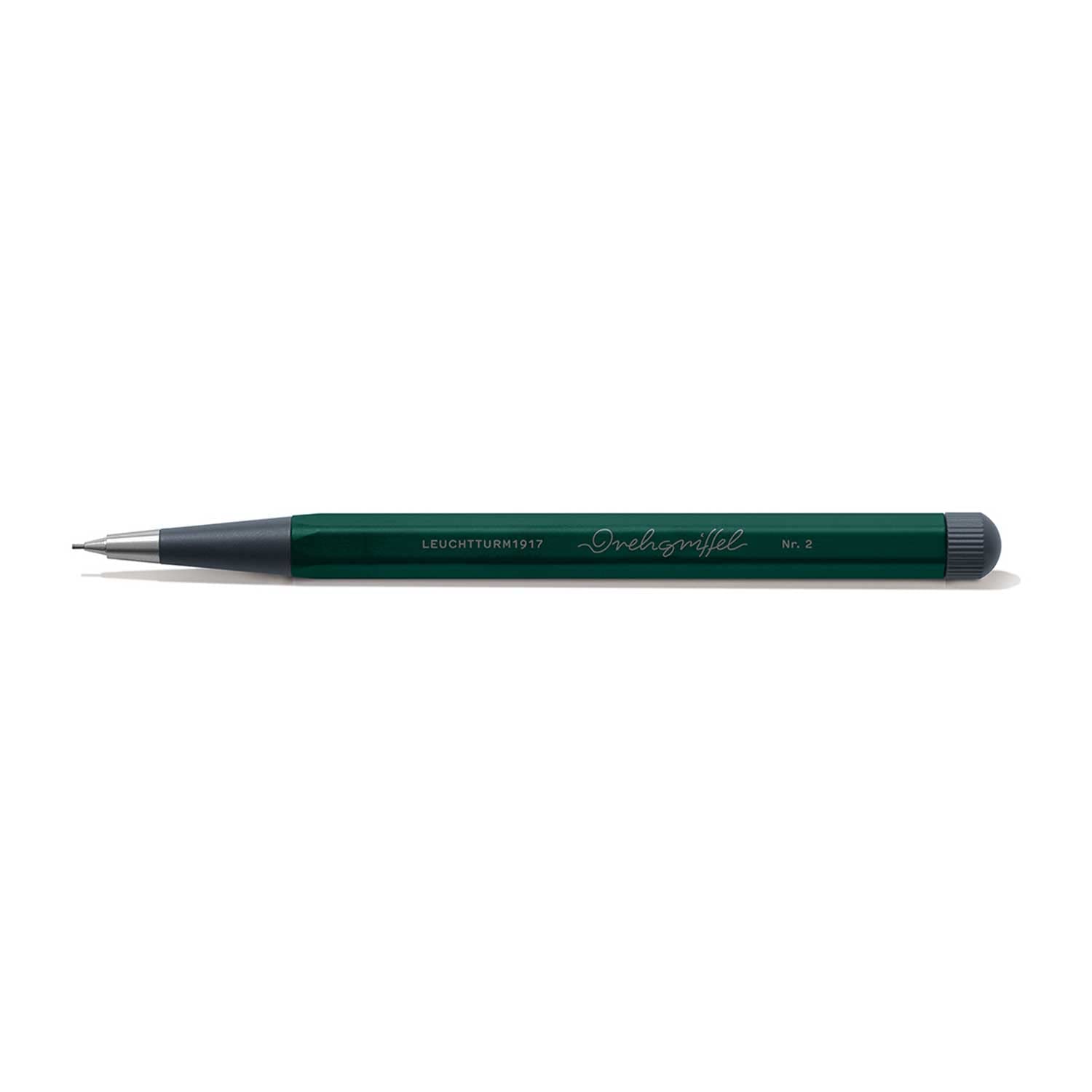 LEUCHTTURM1917 Drehgriffel Nr.2, Lápiz, mina de grafito (grosor 0, 7 mm), Dureza de la mina: HB, Forest Green