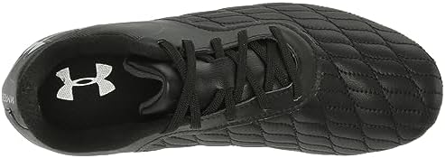 Under Armour Unisex Magnetico Select 3.0 Soccer Shoe, (001) Black/Black/Metallic Silver, 11 US Men | Image 4