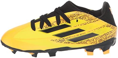 adidas X Speedflow Messi.3 Firm Ground Soccer Shoe, Solar Gold/Core Black/Bright Yellow, 10.5 US Unisex Little Kid | Image 7