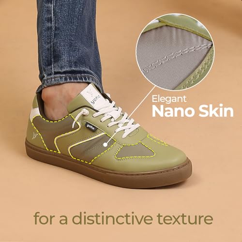 Image of YOHO Stride Men's Trendy Colour-Blocked Slip-On Sneakers (SoS)