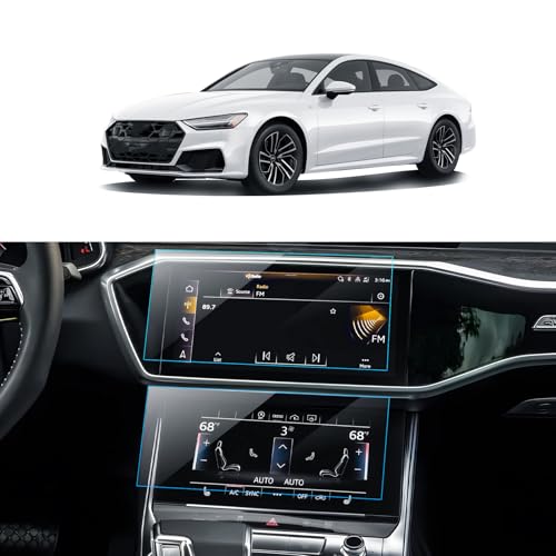 LANTU Car Screen Protector for 2019-2024 Audi A6 A7 Q8& 2020-2024 Audi Q7 Accessories Upper&Lower...