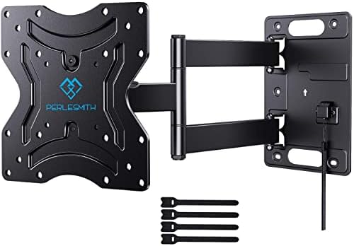 PERLESMITH Lockable RV TV Mount for 13-42 Inch TVs up to 77 lbs, RV TV Mount for Camper Trailer Motor Home Truck, Full Motion RV TV Wall Mount with Articulating Arm Swivels Tilts, Max VASE 200x200mm
