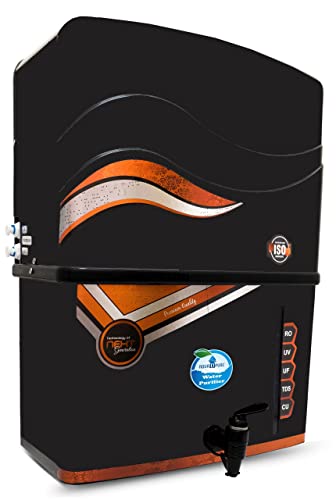 Image of AQUA D PURE 4x Technology with Alkaline Purification, 10 Stage RO Water Purifier with UV, UF, TDS Adjuster and 12 Liter Storage Tank, Best for Home and Offices (S24 AquaX Copper RO)