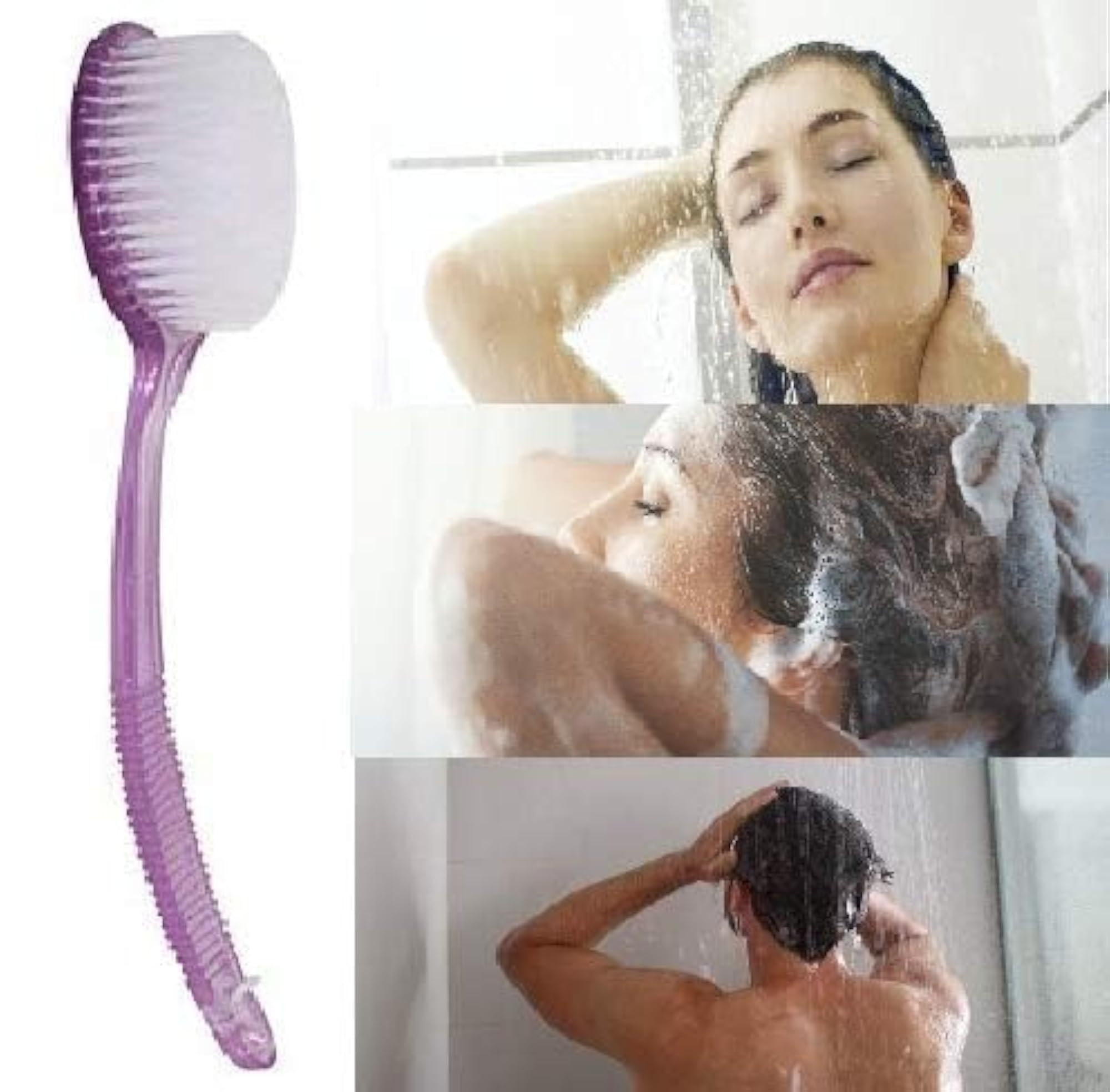 Bath Body Brush Loofah with Long Handle, Pack of 1