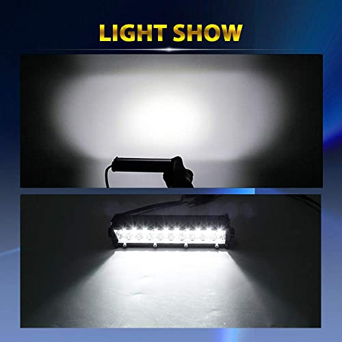 Unishine 7'' Led Light Bar Dual Row Mini Bar Lights 2Pcs 60W Flood Beam Led Driving Fog Lamp Atv Off Road Lights For Truck Trailer Marine Boat (2Pcs) #TOP5
