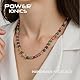 Power Ionics Perlen Bunt Choker Kette Damen - Boho Kette Mit Magnetverschluss, Handmade Kette Aus Natürlichem Tourmaline - Exquisite Halskette Für Jeden Anlass, passend für 50cm Größe, elastisch