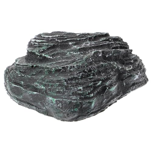 BELLIFFY 人工樹脂石フェイクモス装飾 水槽 水槽 景観装飾 亀 日光浴 プラットフォーム 小型 モスストーン装飾