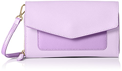 Vera Bradley Women's Leather Ultimate Crossbody Purse, Lilac, One Size