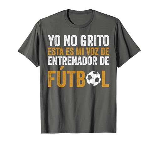Coach Esta Es Mi Voz De Entrenador De Fútbol Camiseta, Hombre, Asfalto, L