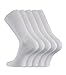 Produktbild TippTexx 24 10 Paar Arztsocken/Schwesternsocken, kochfest und handgekettelt und mit zusätzlicher Garantie (Weiß, 39/42)