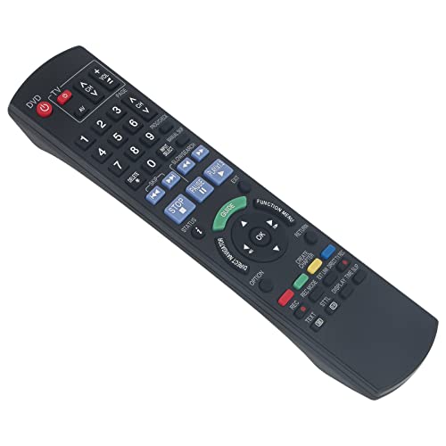 VINABTY N2QAYB000126 Replacement Remote Control Compatible with Panasonic DVD Recorder DMR-EZ27 DMR-EZ28 DMR-EZ27EB DMR-EZ28EB DMR-EZ27EB-K DMREX27EB DMREZ27/EB DMREZ28/EBK DMREZ27EB DMREZ28EBK - Image 2