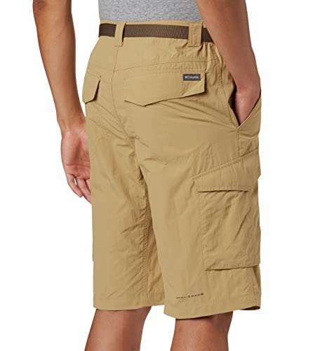 Image of Columbia Men's Regular Fit Shorts (AM4723 Cypress Heather Camo Print 40)