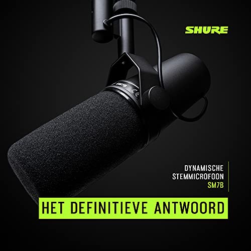 Shure SM7B Cardioïde Dynamische Microfoon voor omroepen, Podcasts en het opnemen van zachte, warme stemmen - Zwart - Image 8