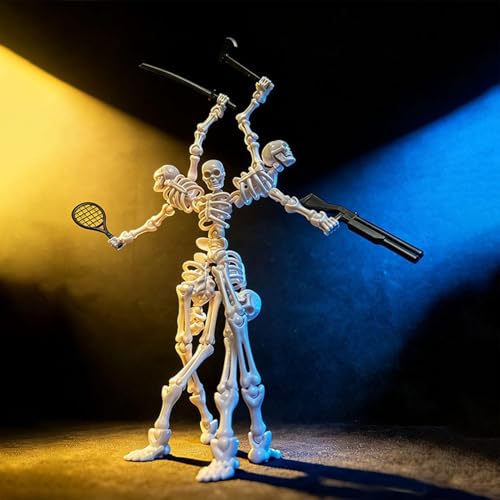Figurine d'action squelette avec accessoires inclus de qualité supérieure